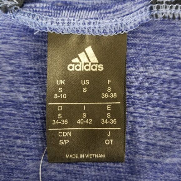 Nwt adidas climalite laser tank DT5615 womens size small blue black tank top. - Picture 9 of 12